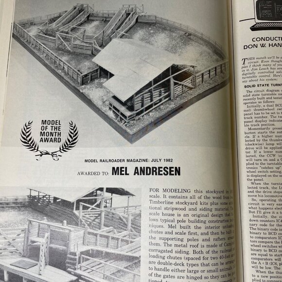 Model Railroader Magazine August 1982 Vol 49 Mp 8 Train Enthusiast Tioga Pass u - Picture 4 of 11